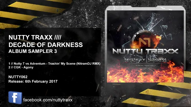 Cover: Nutty Traxx - Decade Of Darkness Album Sampler 3