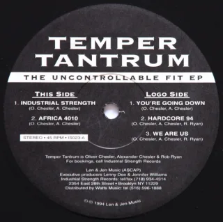 Cover: Temper Tantrum - The Uncontrollable Fit EP