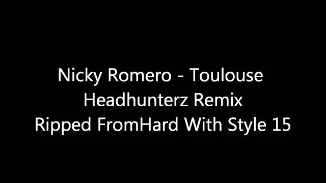 Cover: Nicky Romero - Toulouse (Headhunterz Remix)