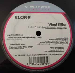 Cover: Klone - Vinyl Killer