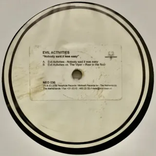 Cover: Evil Activities - Nobody Said It Was Easy