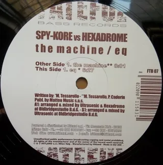 Cover: Spy-Kore & Hexadrome - Machine / EQ