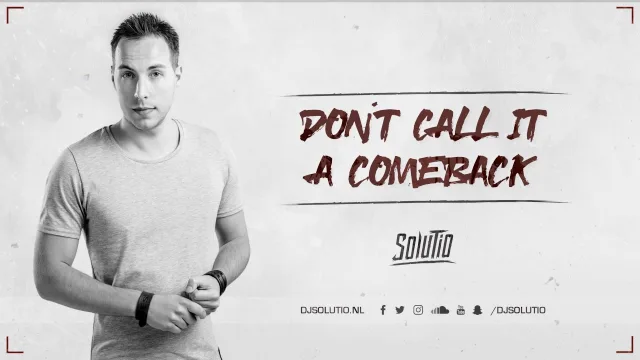 Cover: Solutio - Don't Call It A Comeback
