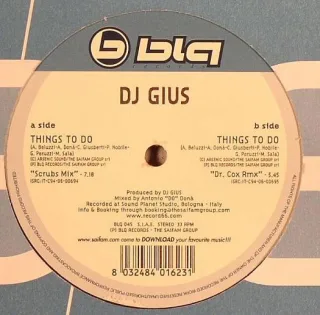 Cover: DJ Gius - Things To Do