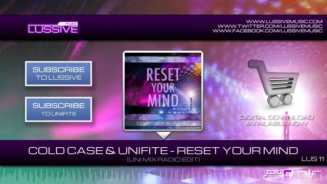 Cover: Cold Case & Unifite - Reset Your Mind (Uni Mix / Cold Mix)