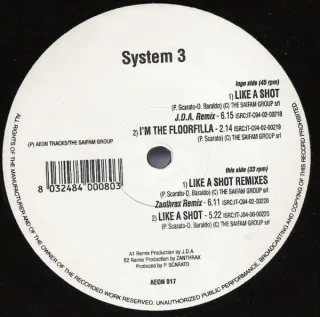 Cover: System 3 - Like A Shot (Remixes)