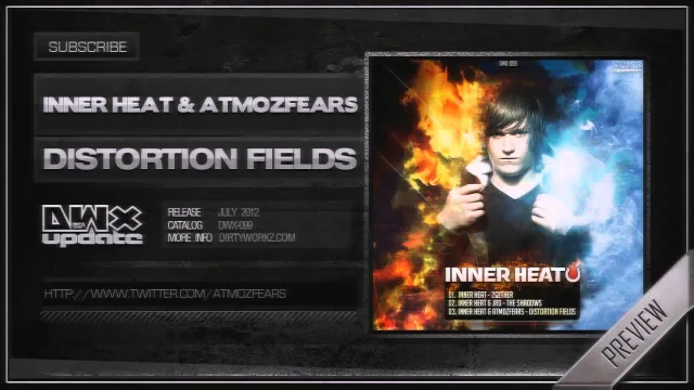 Cover: Inner Heat & Atmozfears - Distortion Fields