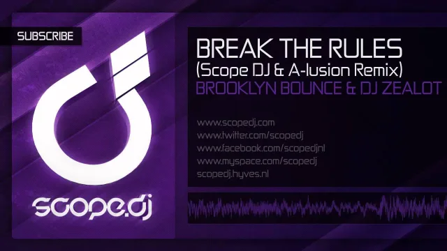 Cover: Brooklyn Bounce & Zealot - Break The Rules (Scope Dj & A-Lusion Remix)