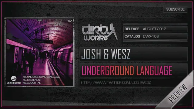 Cover: Josh & Wesz - Underground Language / Statement / Acquittal