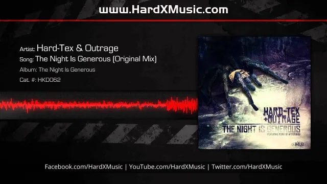 Cover: Hard-Tex & Outrage - The Night is Generous