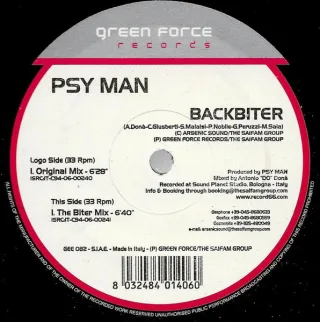 Cover: Psy Man - Backbiter