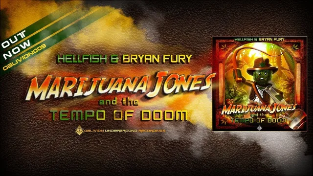 Cover: Hellfish & Bryan Fury - Marijuana Jones And The Tempo Of Doom E​.​P.