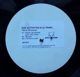 Cover: Evil Activities & Panic - Never Fall Asleep